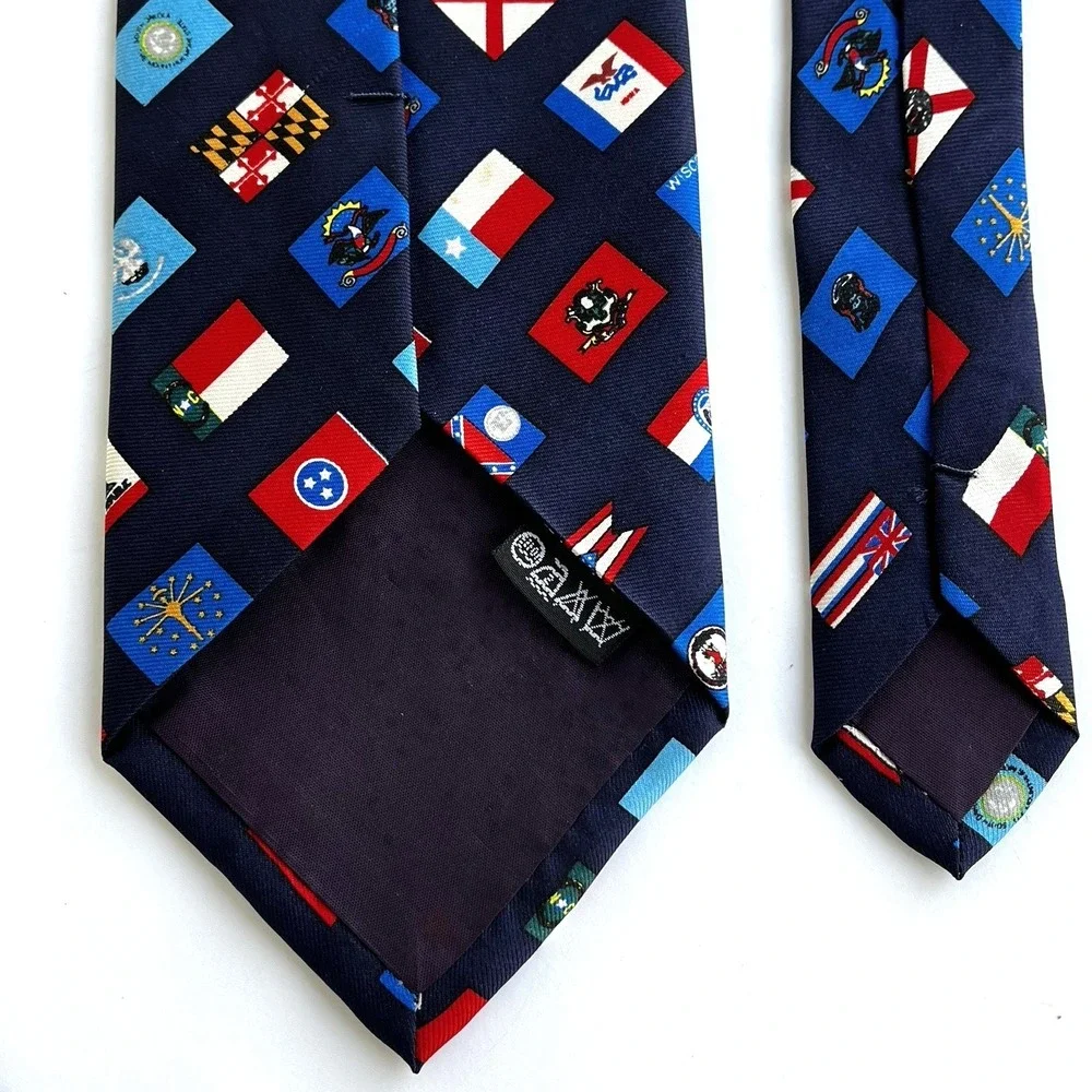 USA United States Flag Silk Necktie Tie 60